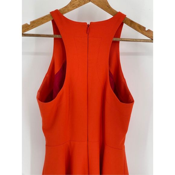 Eliabeth and‎ James Dress Orange Tank Women 4 Skater A Line Sleeveless Racer - Picture 9 of 12